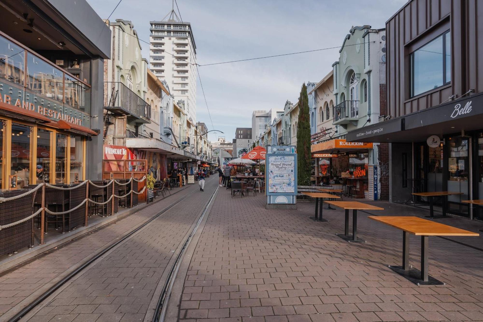 Chic And Contemporary Living At Cambridge Terrace Villa Christchurch Dış mekan fotoğraf