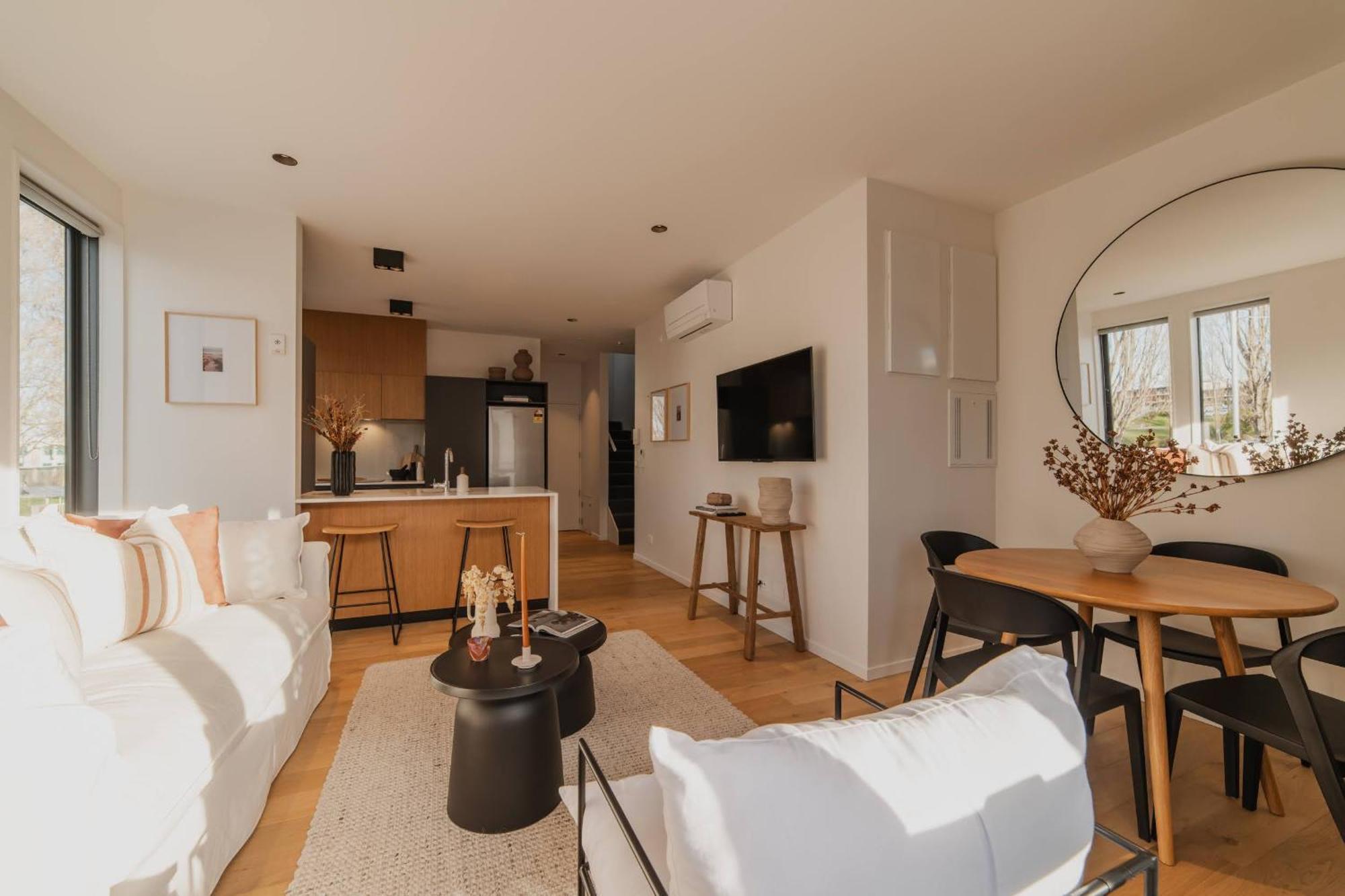 Chic And Contemporary Living At Cambridge Terrace Villa Christchurch Dış mekan fotoğraf