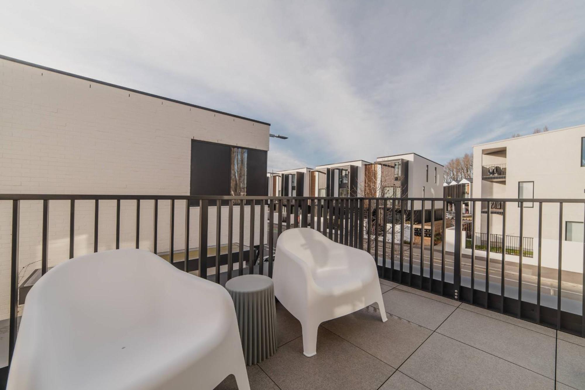Chic And Contemporary Living At Cambridge Terrace Villa Christchurch Dış mekan fotoğraf