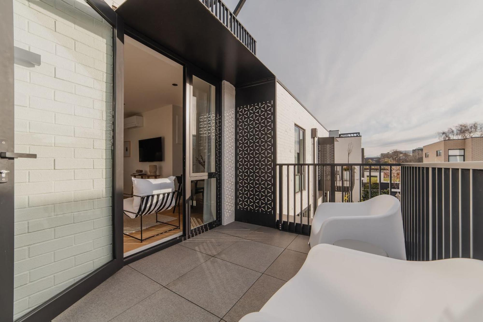 Chic And Contemporary Living At Cambridge Terrace Villa Christchurch Dış mekan fotoğraf