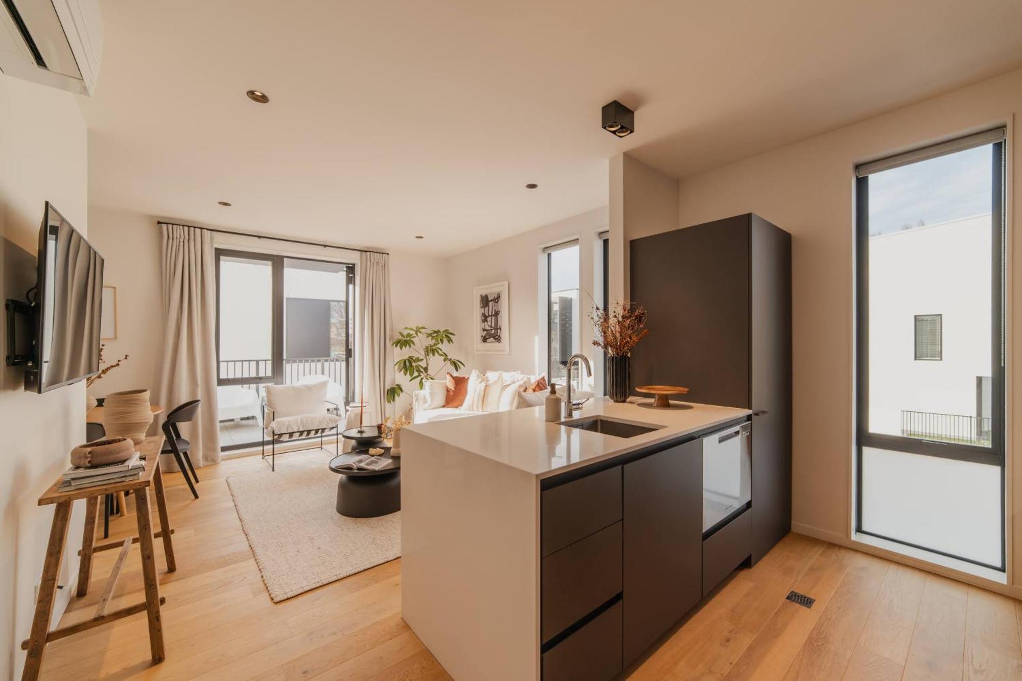 Chic And Contemporary Living At Cambridge Terrace Villa Christchurch Dış mekan fotoğraf