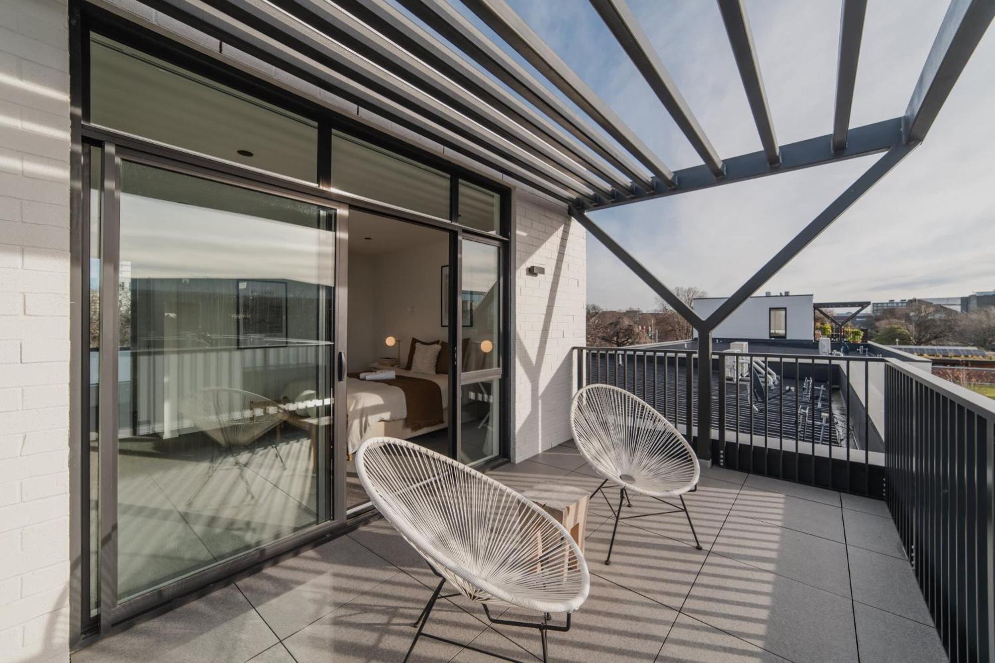 Chic And Contemporary Living At Cambridge Terrace Villa Christchurch Dış mekan fotoğraf