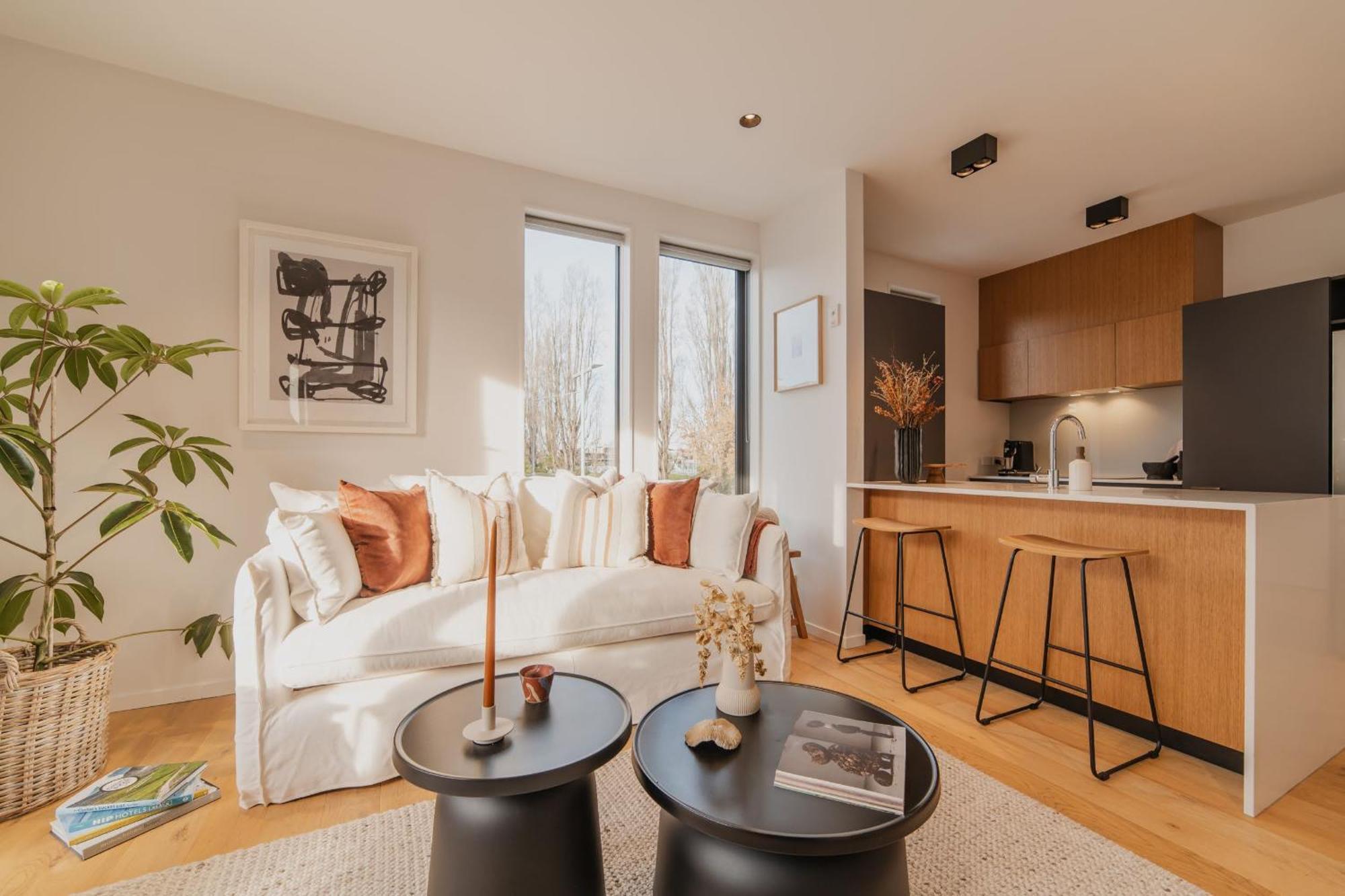 Chic And Contemporary Living At Cambridge Terrace Villa Christchurch Dış mekan fotoğraf